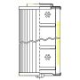 WIX FILTER W12B470 WIX INDUSTRIAL HYDRAULICS Cartridge Hydraulic Metal Canister Filter