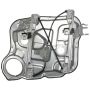 ACI 88996 Power Window Motor and Regulator Assembly
