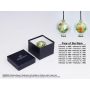 Different Trend Chinese Zodiac 40mm Year of the Ram Crystal Mirror Hanger DT-4008