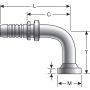 GATES G20315-1212 Code 61 O-Ring Flange - 90 Bent Tube (GlobalSpiral)