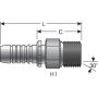 GATES G20810-1212 Male British Standard Pipe Parallel (GlobalSpiral)