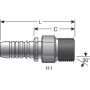 GATES G20810-1616 Male British Standard Pipe Parallel (GlobalSpiral)