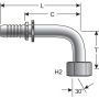GATES G20832-1212 Female British Std Parallel Pipe O-Ring Swivel-90 Bent Tube (GlobalSpiral)