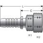 GATES G20910-0808 Female Komatsu Style Japanese Metric Swivel (GlobalSpiral)