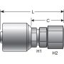 GATES G25170-0505 Female JIC 37 Flare Swivel (MegaCrimp)