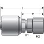 GATES G25170-0604 Female JIC 37 Flare Swivel (MegaCrimp)