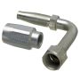GATES G34212-0404 Dual Seat Female JIC 37/SAE 45 Flare Swivel - 90 Bent Tube - Steel