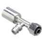 GATES G47588-0808S Female SAE Tube O-Ring Nut Swivel w/ R134a Svc Port - Steel (PolarSeal II ACB)