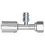 GATES G47588-0808S Female SAE Tube O-Ring Nut Swivel w/ R134a Svc Port - Steel (PolarSeal II ACB)