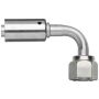 GATES G47592-0606 Female SAE Tube O-Ring Nut Swivel - 90 Bent Tube - Aluminum (PolarSeal II ACB)