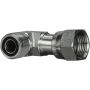 GATES G60724-0404 Male Flat-Face O-Ring to Female Flat-Face Swivel - 90 (SAE to SAE)