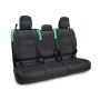 PRP Seats B055-09 PRP Jeep Wrangler JT Rear Bench Covers - with no Armrest - Black/Teal
