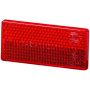 Hella 004412021 4412 Red Rectangular Reflex Reflector with Adhesive