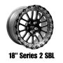 Belak Wheels 18065475S22BS-NBL Belak 18x6 / 2.75in BS / 5x4.75 BP / High Pad / Series 2 Wheel - Non-Beadlock