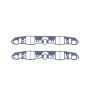 COMETIC GASKETS CAGC5624-060 Intake Manifold Gasket Set SBM 318/340/360