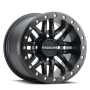 Raceline A91B Ryno 14x7in / 4x156 BP / 10mm Offset / 132.5mm Bore - Satin Black Beadlock Wheel