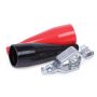 Forney 60348 Electrical Test Clip with Insulator, Battery and Charger Clip, 25-Amp, Carded Pair