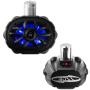 BOSS Audio Systems 6 x 9In ATV UTV Marine Waketower Stereo Speakers - RGB Illumination