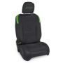 PRP Seats B037-06 PRP Jeep Wrangler JL Front Seat Covers - 2 door- with Pocket Back (Pair) - Black/Green