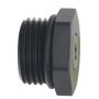 DeatschWerks 8AN ORB Male Plug Fitting with 1/8in NPT Gauge Port - Anodized Matte Black
