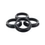 fifteen52 52-ST-NUT-V2- BLACK-SET Super Touring Nut V2 - Anodized Black w/ Satin Clear - Set of 4