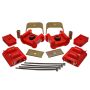 Energy Suspension 73-84 K5 Blazer 4WD Fullsize Red Complete Motor&Trans Mount Set Zinc Finish