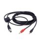 Rugged Radios CS-MUSIC-REC Music Input and Audio Record Connect Cable for Intercom AUX Port