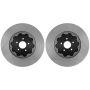 Stoptech 81.488.9931 08-13 Infiniti G37 AeroRotor Slotted Zinc Coated Front Rotor Pair