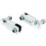 Kuryakyn 8041 2-1/4in Stirrup Heel Rest Extenders Chrome