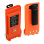 Rugged Radios BAT-GMR2-ORN GMR2 Replacement Battery with 12v Charge Port and Belt Clip Safety Orange