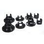 Energy Suspension 3.4168G 10 Chevy Camaro Black Rear Sub-Frame Mount Insert Bushing Set