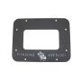 Fishbone Offroad 07-18 Jeep Wrangler JK Aluminum Tailgate Plate - Black Textured Powercoat