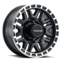 Raceline 953BM Krank 15x5in / 5x114.3 BP / 0mm Offset / 3.19mm Bore - Black & Machined Wheel