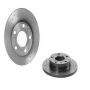 Brembo KTX0096 Brembo ceramic brake pad and Xtra solid drilled brake disc kit