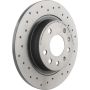 Brembo KTX4078 Brembo low-met brake pad and Xtra solid drilled brake disc kit