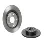 Brembo KT00966 Brembo ceramic brake pad and UV coated solid  brake disc kit