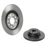 Brembo KT00826 Brembo ceramic brake pad and UV coated solid  brake disc kit