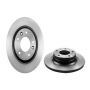 Brembo KT00525 Brembo ceramic brake pad and UV coated solid  brake disc kit