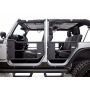 Rampage 7684 2007-2018 Jeep Wrangler(JK) Unlimited 4-Door Tube Doors With Netting - Black