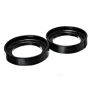 Energy Suspension 96-00 Honda Civic/CRX / 99-00 Honda Civic Si Black Front Coil Spring Isolator Set