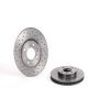 Brembo KTX0119 Brembo ceramic brake pad and Xtra vented drilled brake disc kit