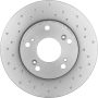 Brembo KTX0143 Brembo ceramic brake pad and Xtra vented drilled brake disc kit