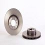 Brembo KT00A83 Brembo ceramic brake pad and UV coated vented  brake disc kit