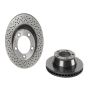 Brembo KT00B03 Brembo ceramic brake pad and UV coated vented drilled brake disc kit