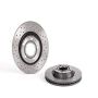 Brembo KTX0089 Brembo ceramic brake pad and Xtra vented drilled brake disc kit