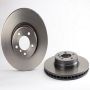 Brembo KT00A75 Brembo ceramic brake pad and UV coated vented  brake disc kit