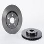 Brembo KT00599 Brembo ceramic brake pad and UV coated vented  brake disc kit