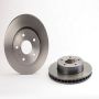 Brembo KT00853 Brembo ceramic brake pad and UV coated vented  brake disc kit