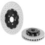 Brembo 09.8878.23 Premium Floating Two Piece UV Coated Vented Drilled And Slotted Brake Rotor