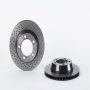 Brembo KT00741 Brembo ceramic brake pad and UV coated vented drilled brake disc kit